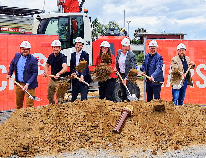 Spatenstich für neue DRK-Rettungswache in Bretten
